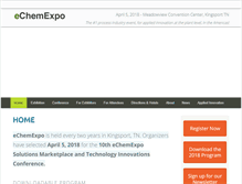 Tablet Screenshot of echemexpo.com
